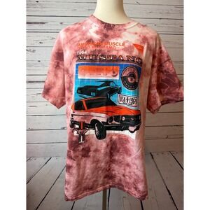 Ford Mustang 1964 Tie Dye Tee Shirt Mens XL Extra Large Graphic American Muscle